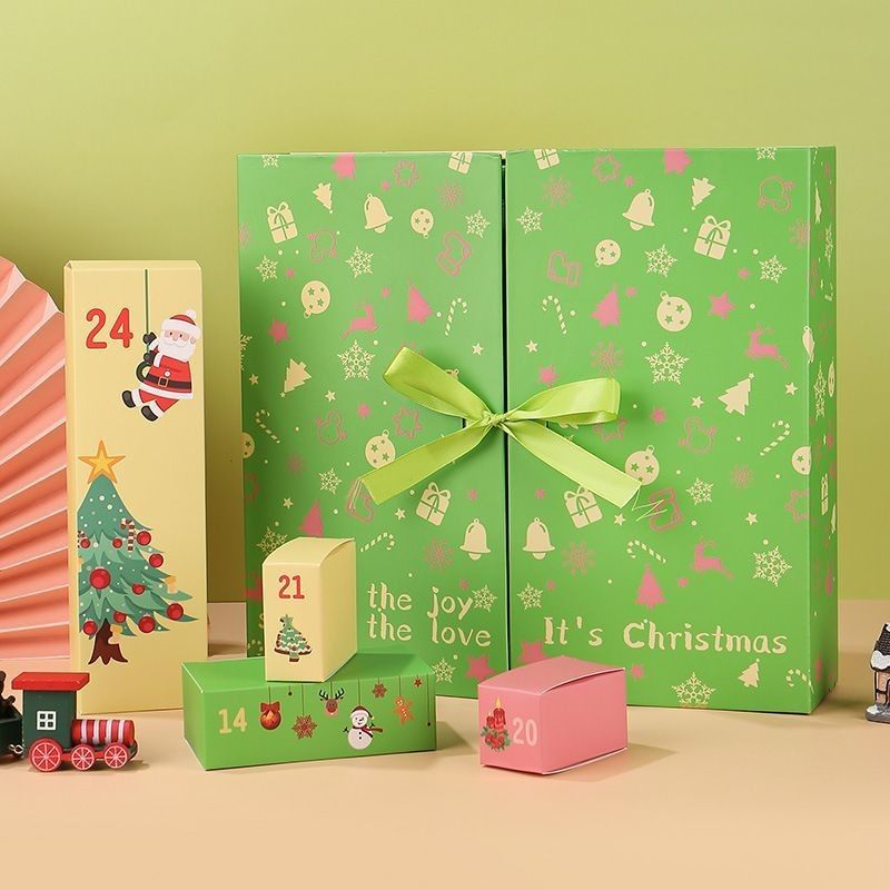 Özel Ürün Paketleme Kutuları Açık Kapı Manyetik Noel Karton hediye kutuları
