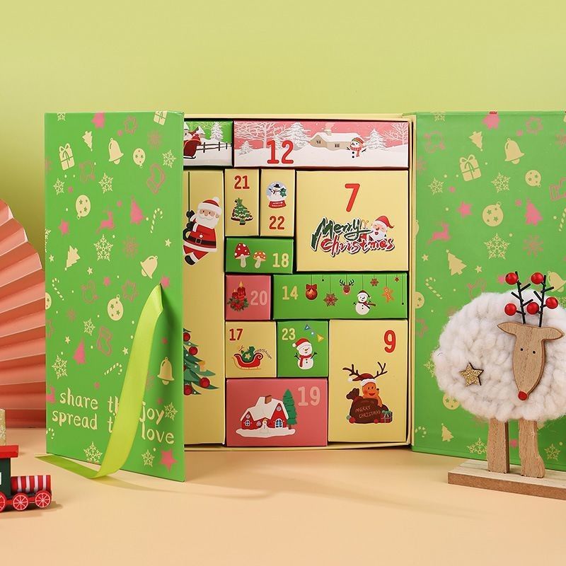 Özel Ürün Paketleme Kutuları Açık Kapı Manyetik Noel Karton hediye kutuları