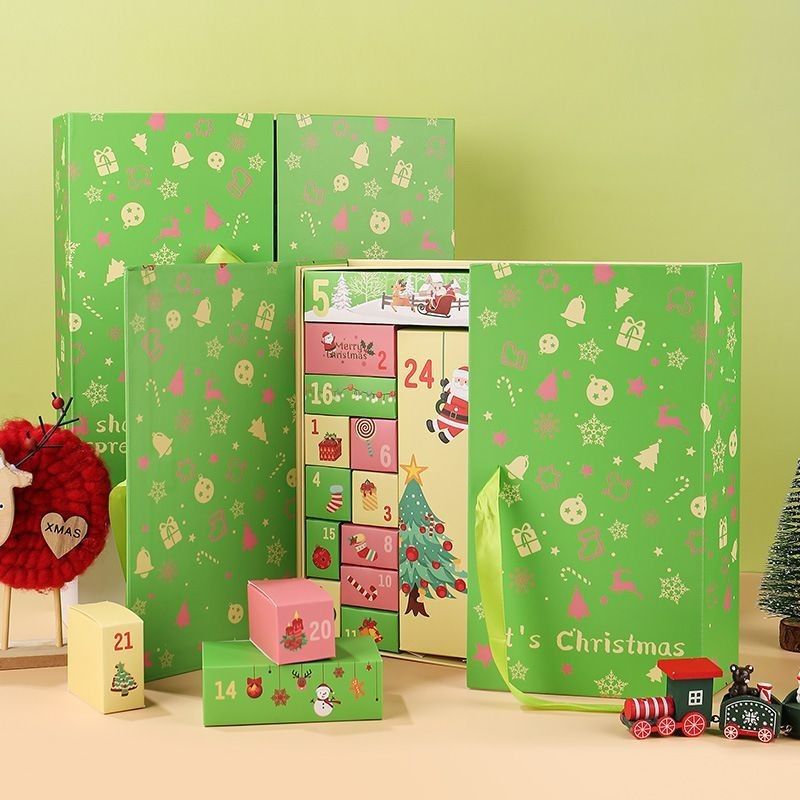 Özel Ürün Paketleme Kutuları Açık Kapı Manyetik Noel Karton hediye kutuları