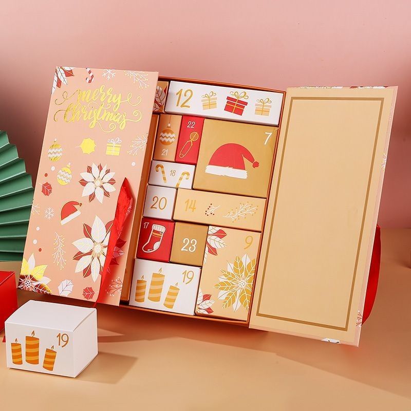 Özel Ürün Paketleme Kutuları Açık Kapı Manyetik Noel Karton hediye kutuları
