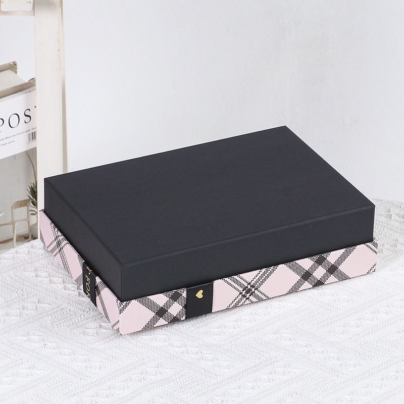 Şerit Yay Kravat hediye kutusu Paket Kapak ve Temel Lüks hediye kağıt paket kutusu