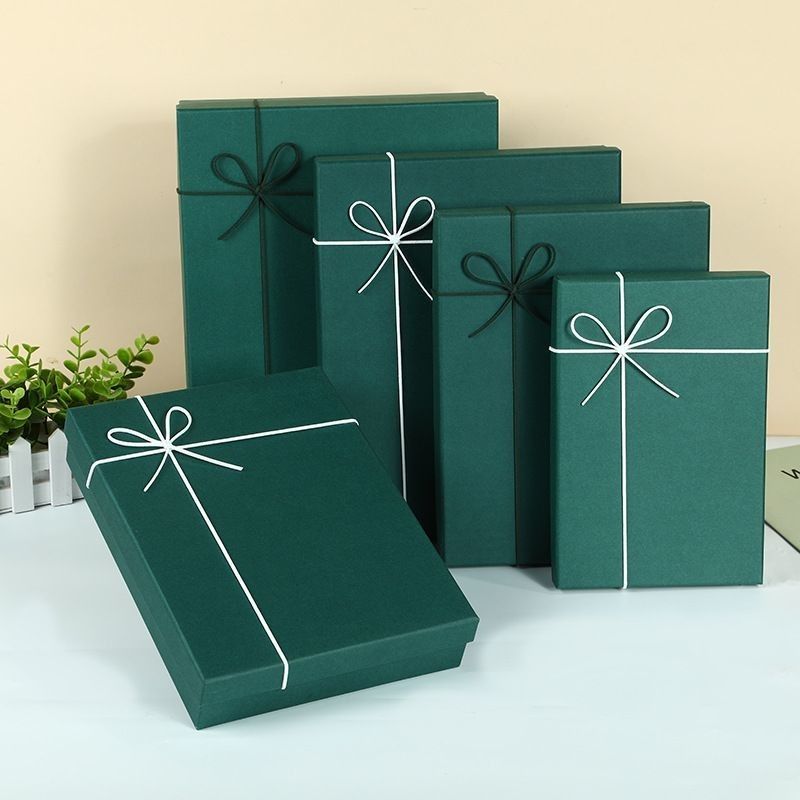 Ayakkabı ve giyim hediye kutuları Paketleme Katı Renkli Sert Karton Kapağı ve Alt Kutusu