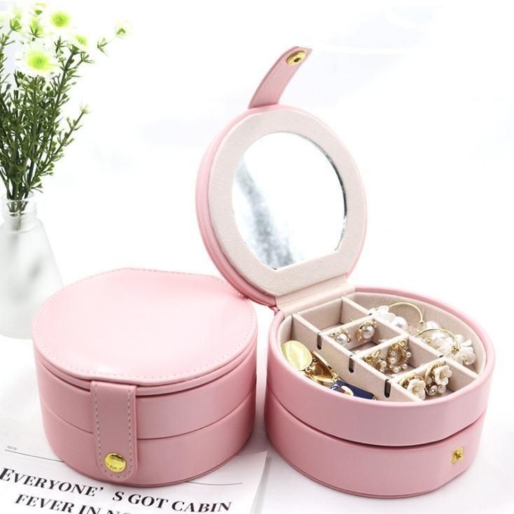 Yuvarlak Lüks Mücevher Kutuları 10.9*10.2*5.9cm Kağıt Paketleme Kutusu Özel Logo Baskı