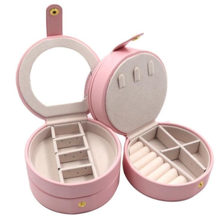 Yuvarlak Lüks Mücevher Kutuları 10.9*10.2*5.9cm Kağıt Paketleme Kutusu Özel Logo Baskı