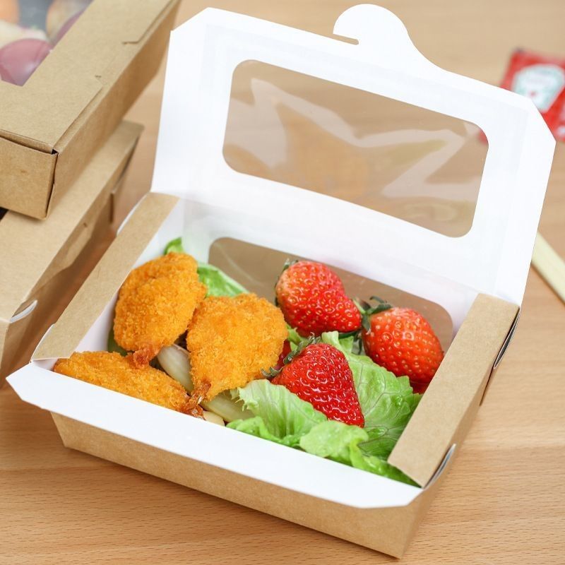 Beyaz Karton Özel Hediye Kutusu Kağıt Hızlı Yiyecek Paket Kutusu Restoran Atıştırmalıkları İçin