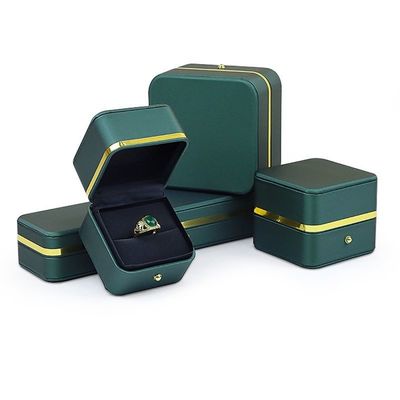 PU malzeme mücevher ambalaj kutusu yüzük küpeler bilezikler ve kolye 0.300kg